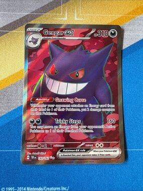 Pokémon Gengar EX Holo Card 193/162 Temporal Forces NM Condition